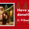 Big Give Have your Christmas donations doubled banner, showing two Santas